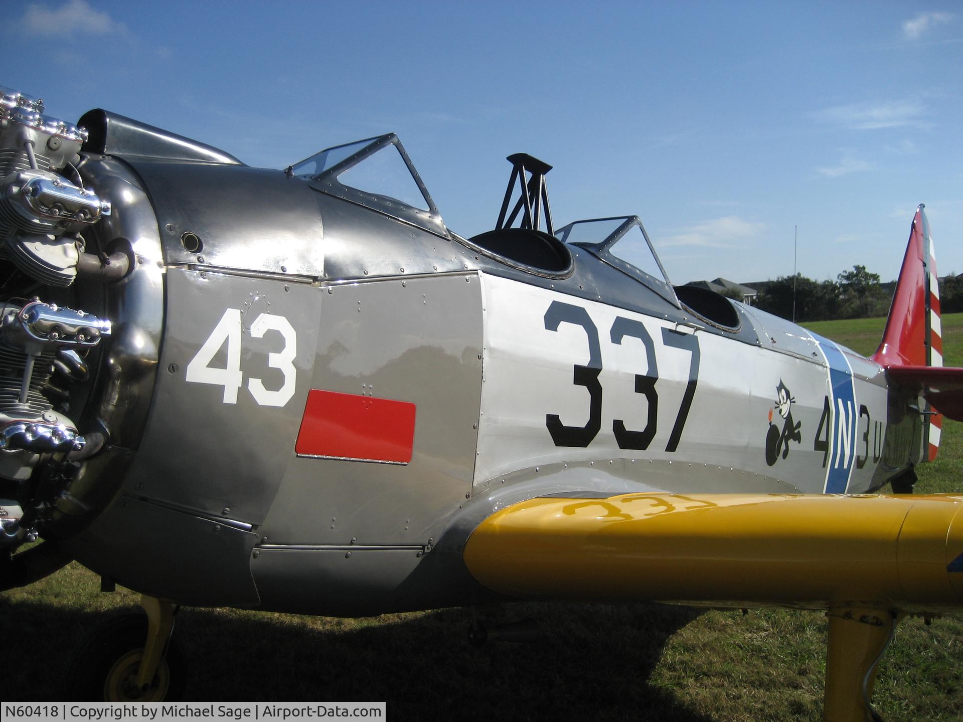 N60418, 1943 Fairchild (St. Louis) PT-23A Cornell (M-62C) C/N 337SL, up close