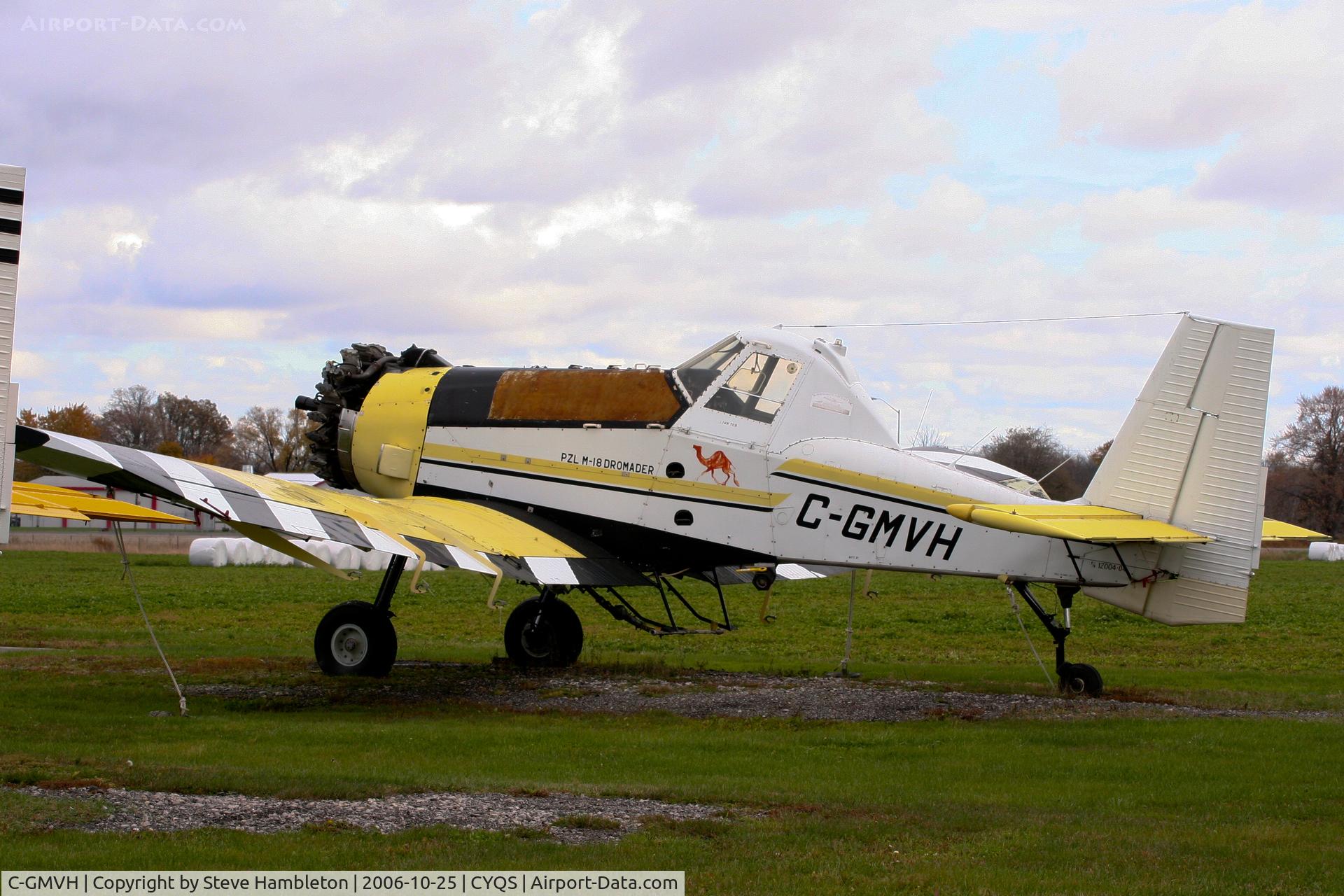 C-GMVH, 1979 PZL-Mielec M-18 Dromader C/N 1Z004-04, At St Thomas Municipal, ON