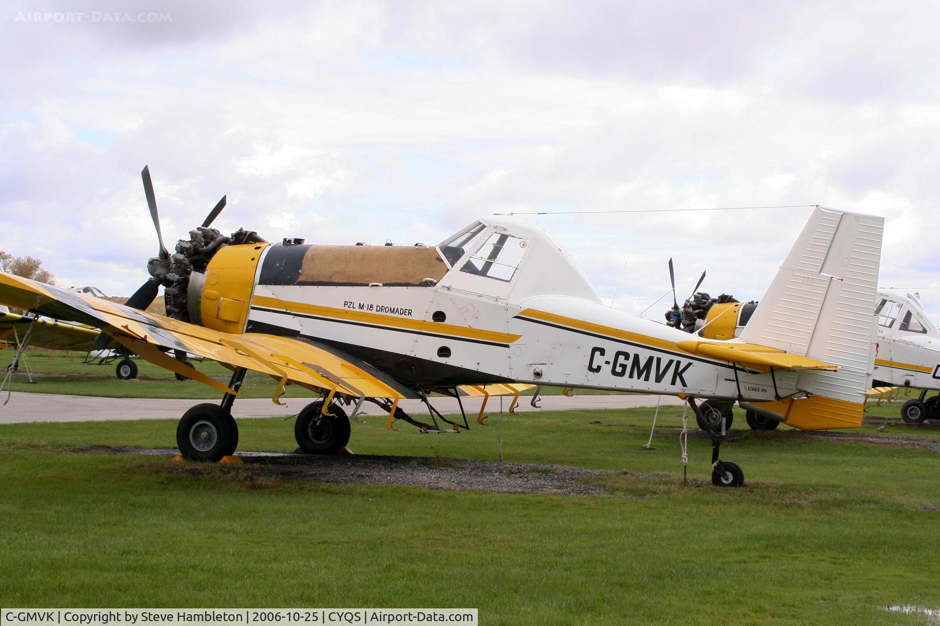 C-GMVK, 1979 PZL-Mielec M-18 Dromader C/N 1Z003-06, At St Thomas Municipal, ON