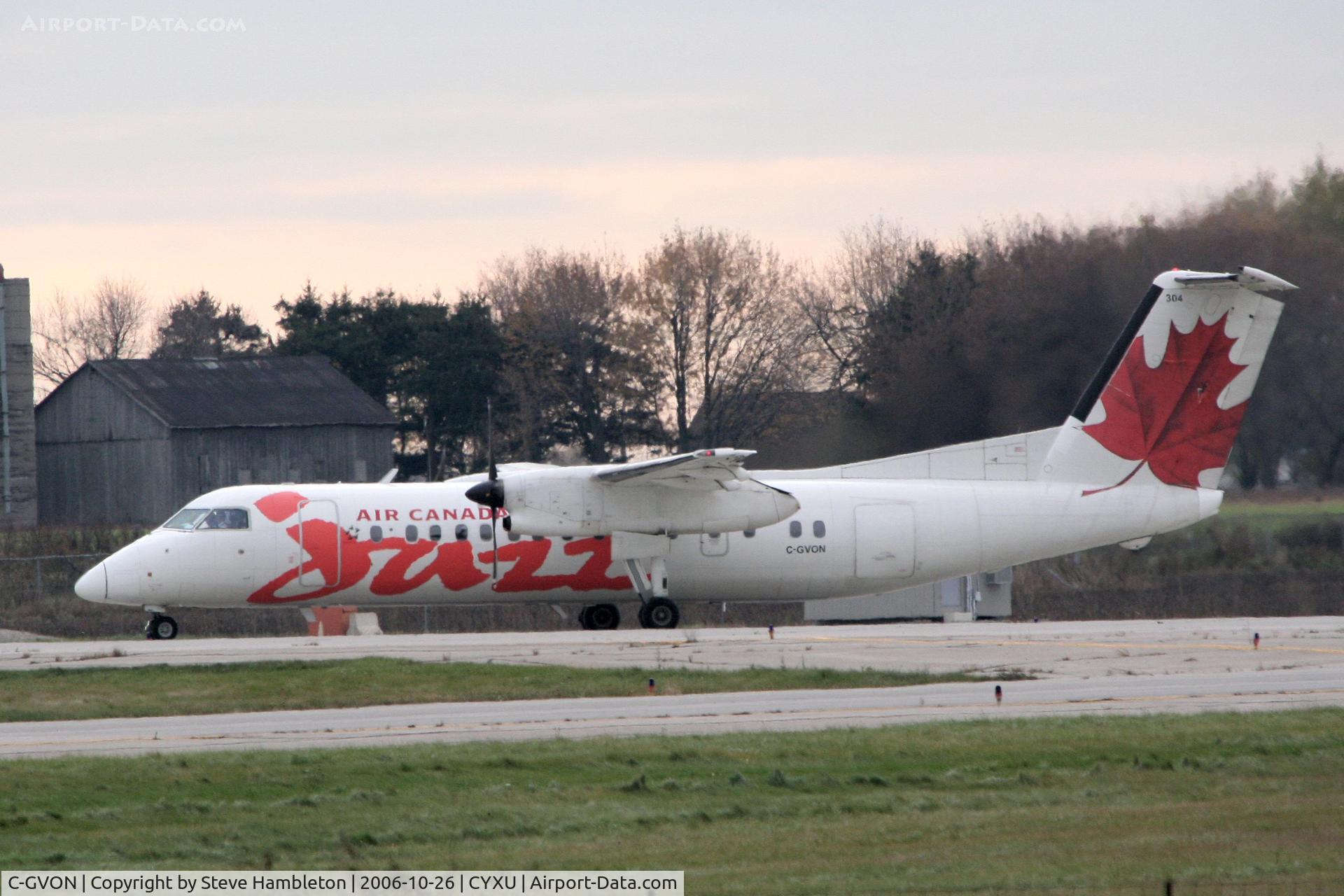 C-GVON, 1989 De Havilland Canada DHC-8-301 Dash 8 C/N 149, At London, ON