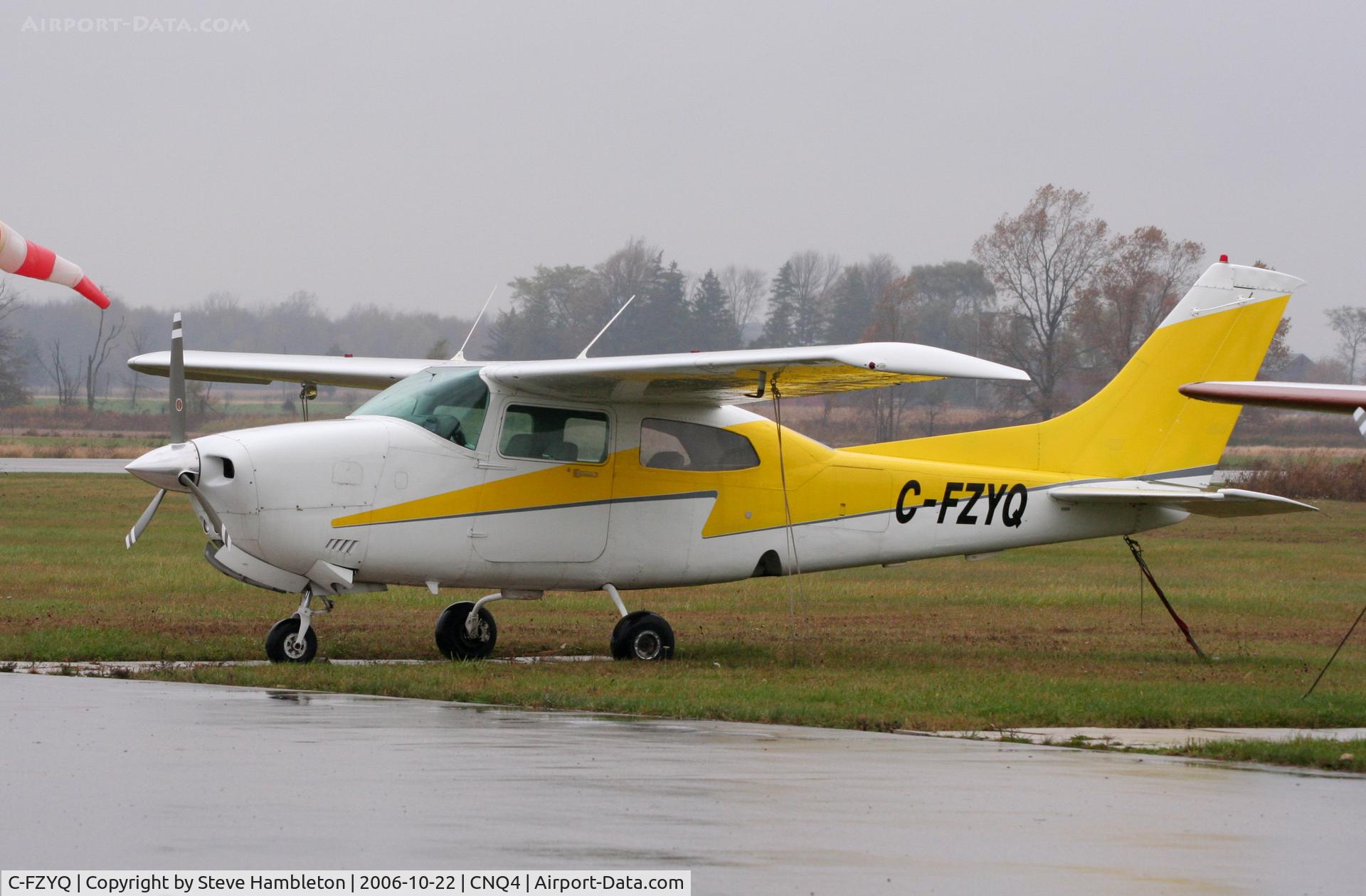C-FZYQ, 1982 Cessna 210N Centurion C/N 21064645, At Tillsonburg, Ontario