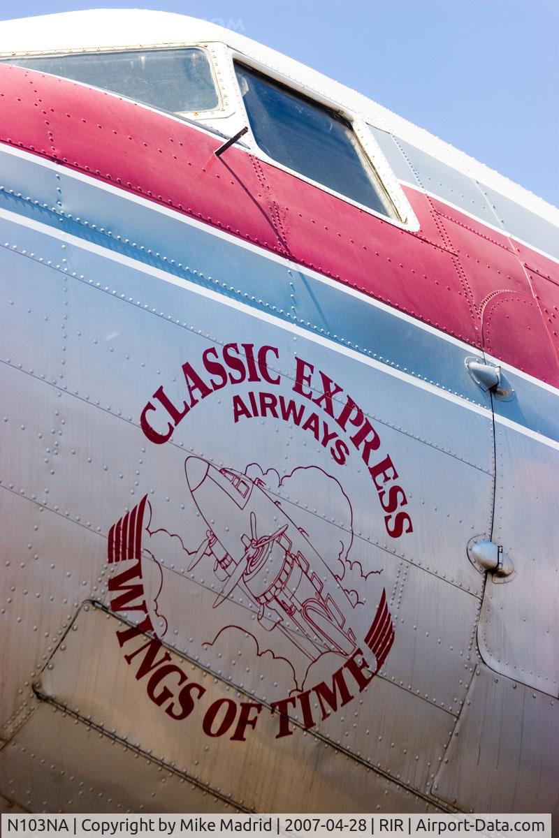 N103NA, 1945 Douglas DC-3C-S1C3G (C-47B) C/N 16821, Classic Express Airways Logo