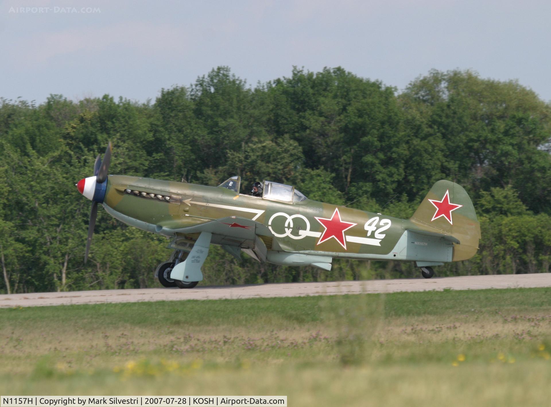 N1157H, 1994 Yakovlev Yak-9U-M C/N 0470402, Oshkosh 2007