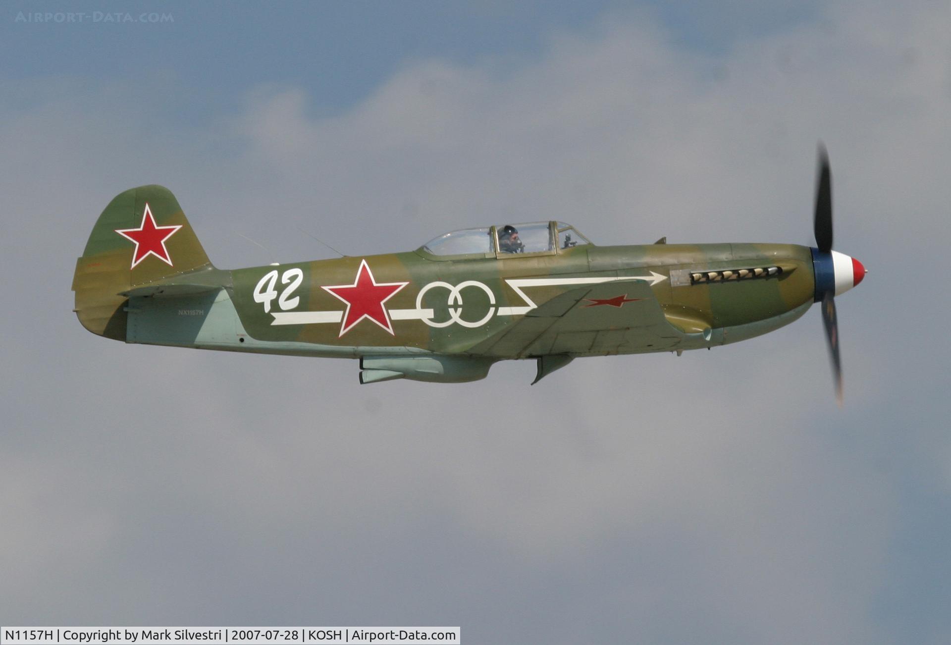N1157H, 1994 Yakovlev Yak-9U-M C/N 0470402, Oshkosh 2007