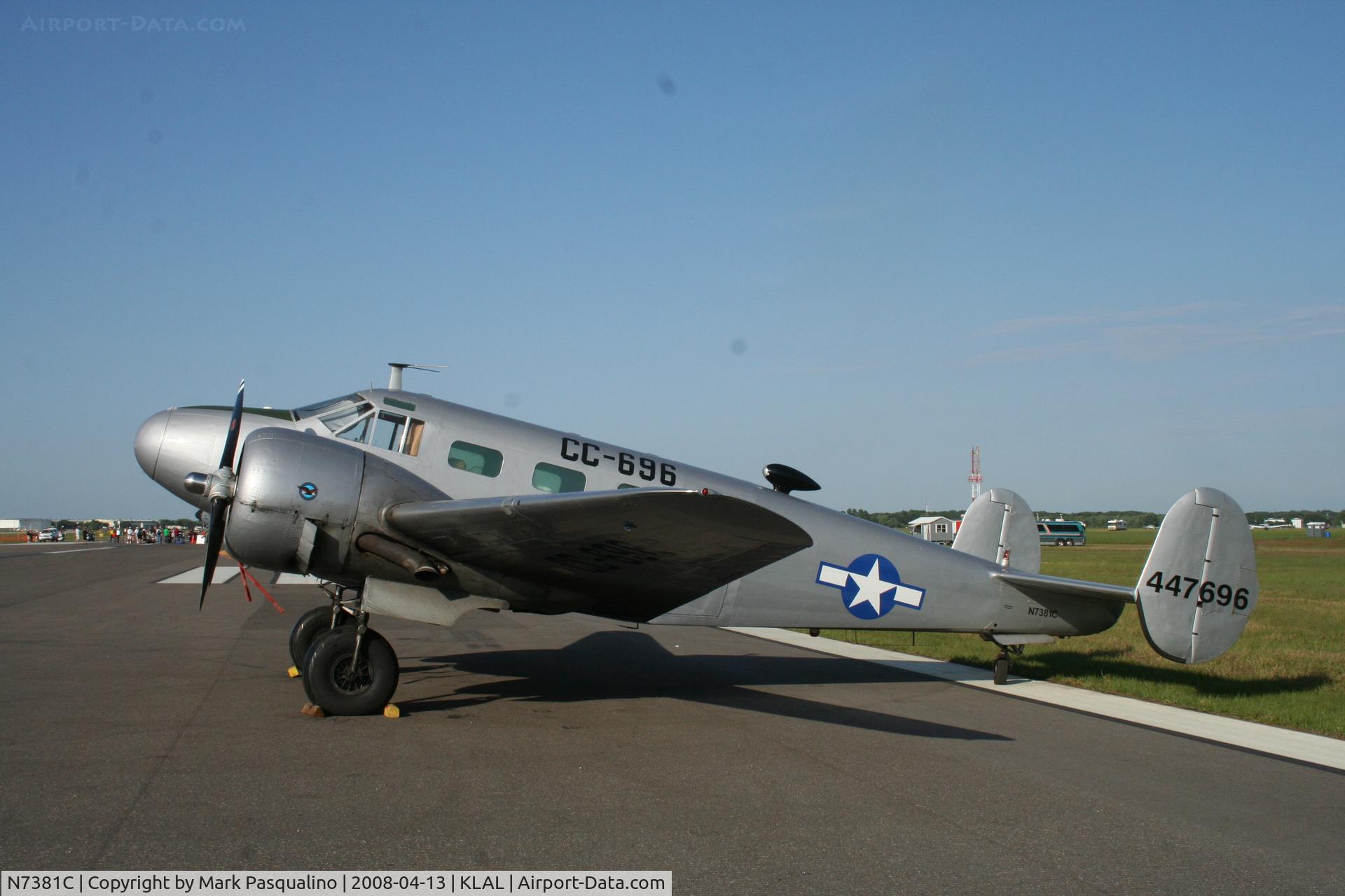 N7381C, 1944 Beech C18S C/N 8104, Beech C18S