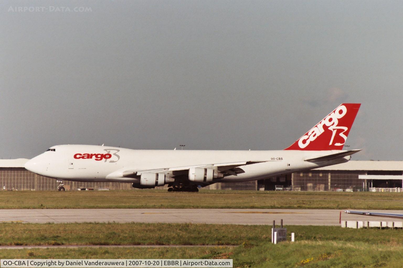 OO-CBA, 1988 Boeing 747-228F/SCD C/N 24158, taxiing after landing