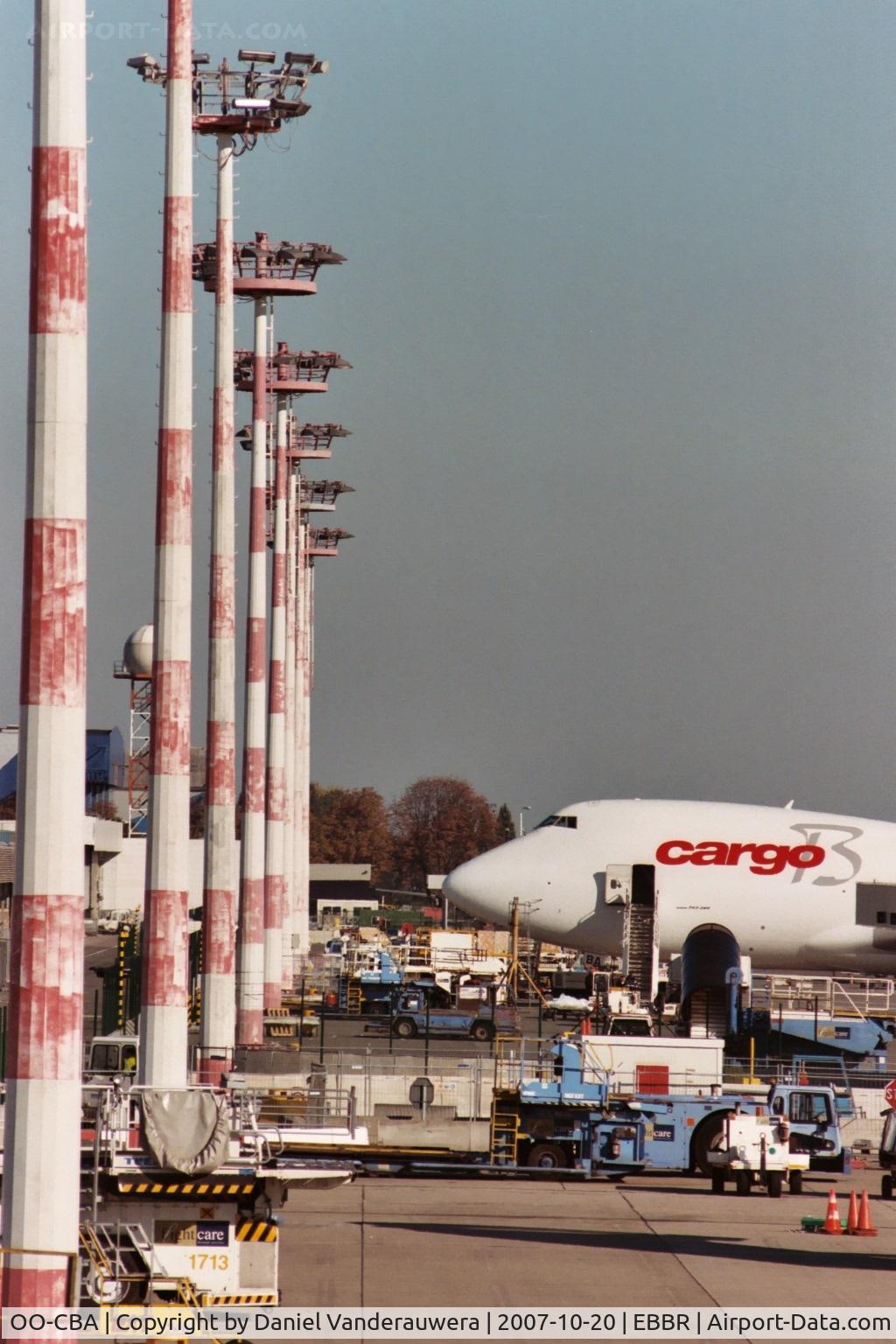 OO-CBA, 1988 Boeing 747-228F/SCD C/N 24158, parked on BRUCARGO apron