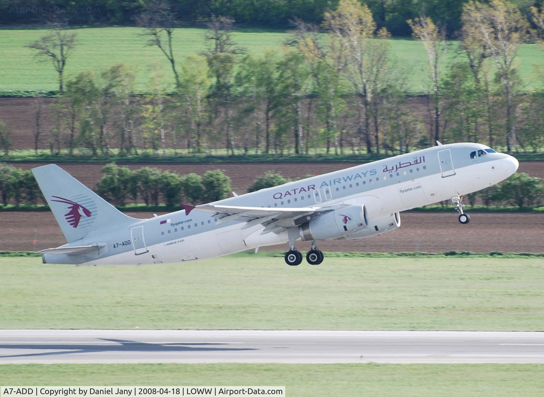 A7-ADD, 2002 Airbus A320-232 C/N 1895, After take off
