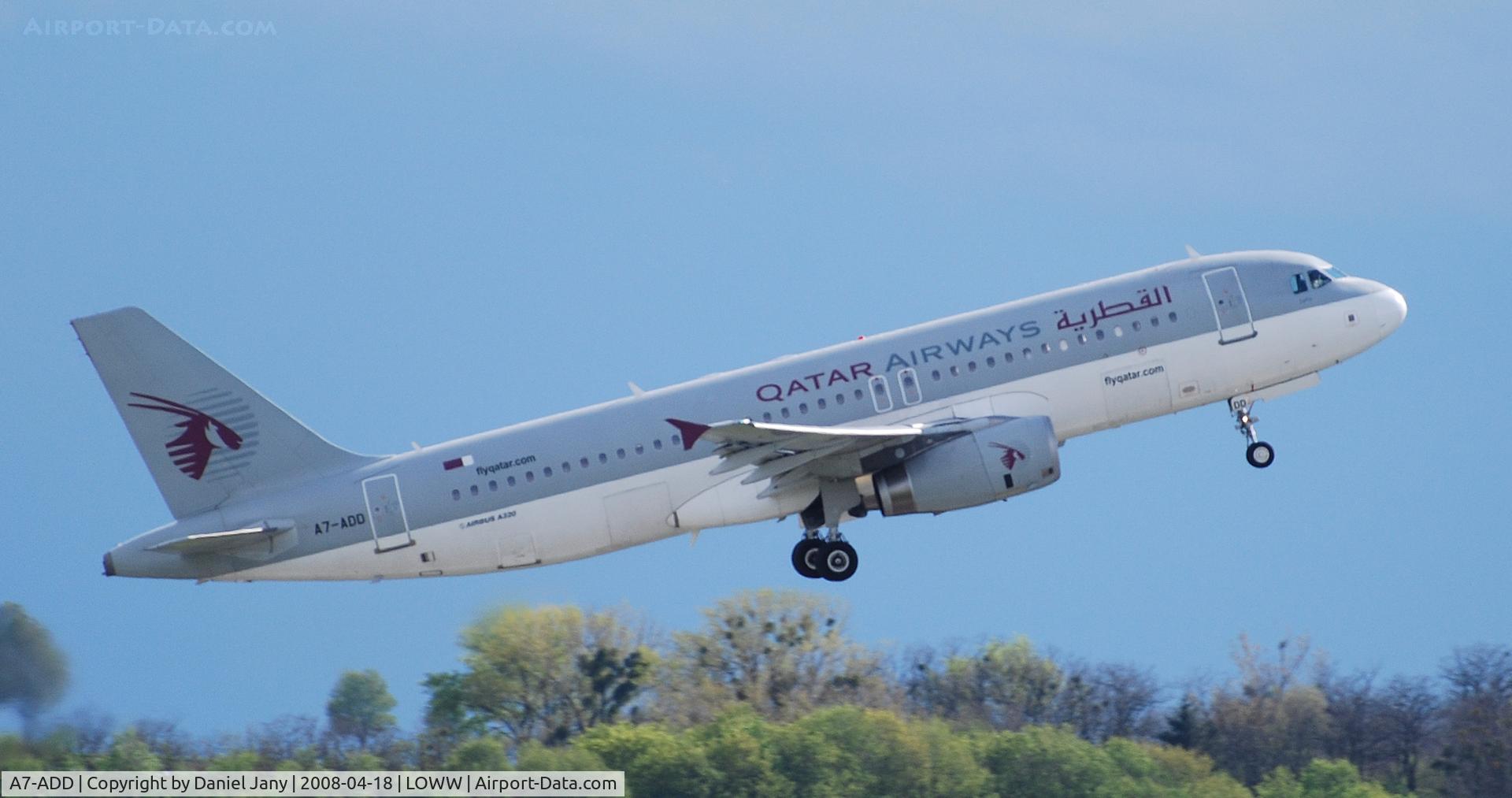 A7-ADD, 2002 Airbus A320-232 C/N 1895, After take off