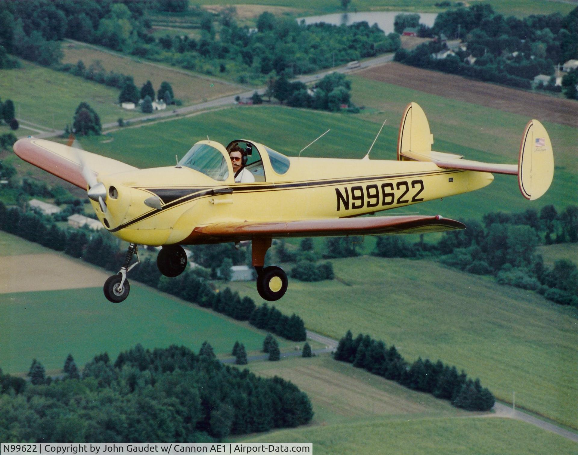 N99622, 1946 Erco 415E Ercoupe C/N 2245, Over Columbia county NY