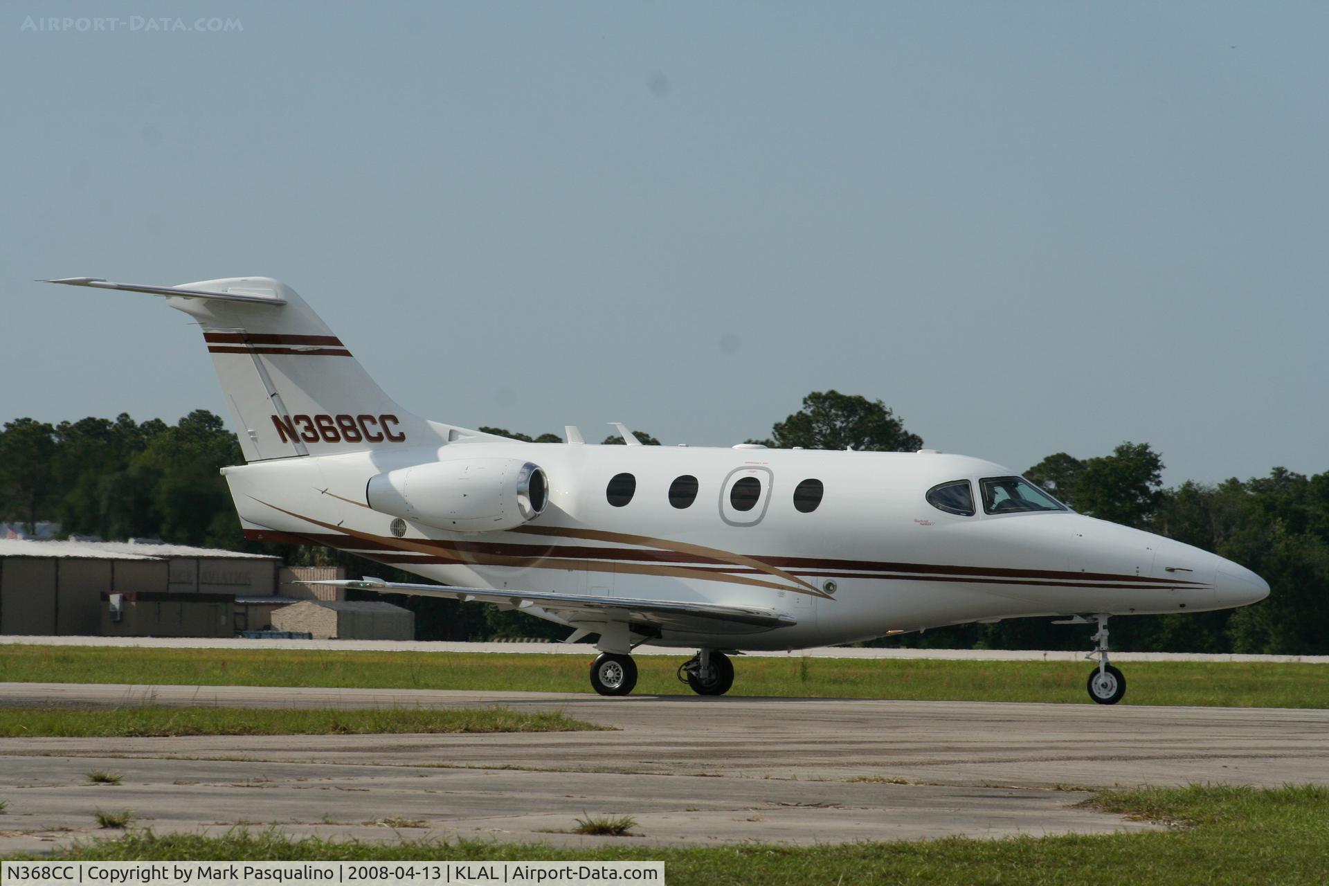 N368CC, 2007 Raytheon Aircraft Company 390 C/N RB-184, Raytheon 390