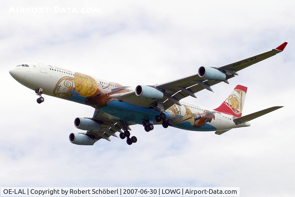 OE-LAL, 1999 Airbus A340-313 C/N 263, One of the last flights of OE-LAL in Austrian 
