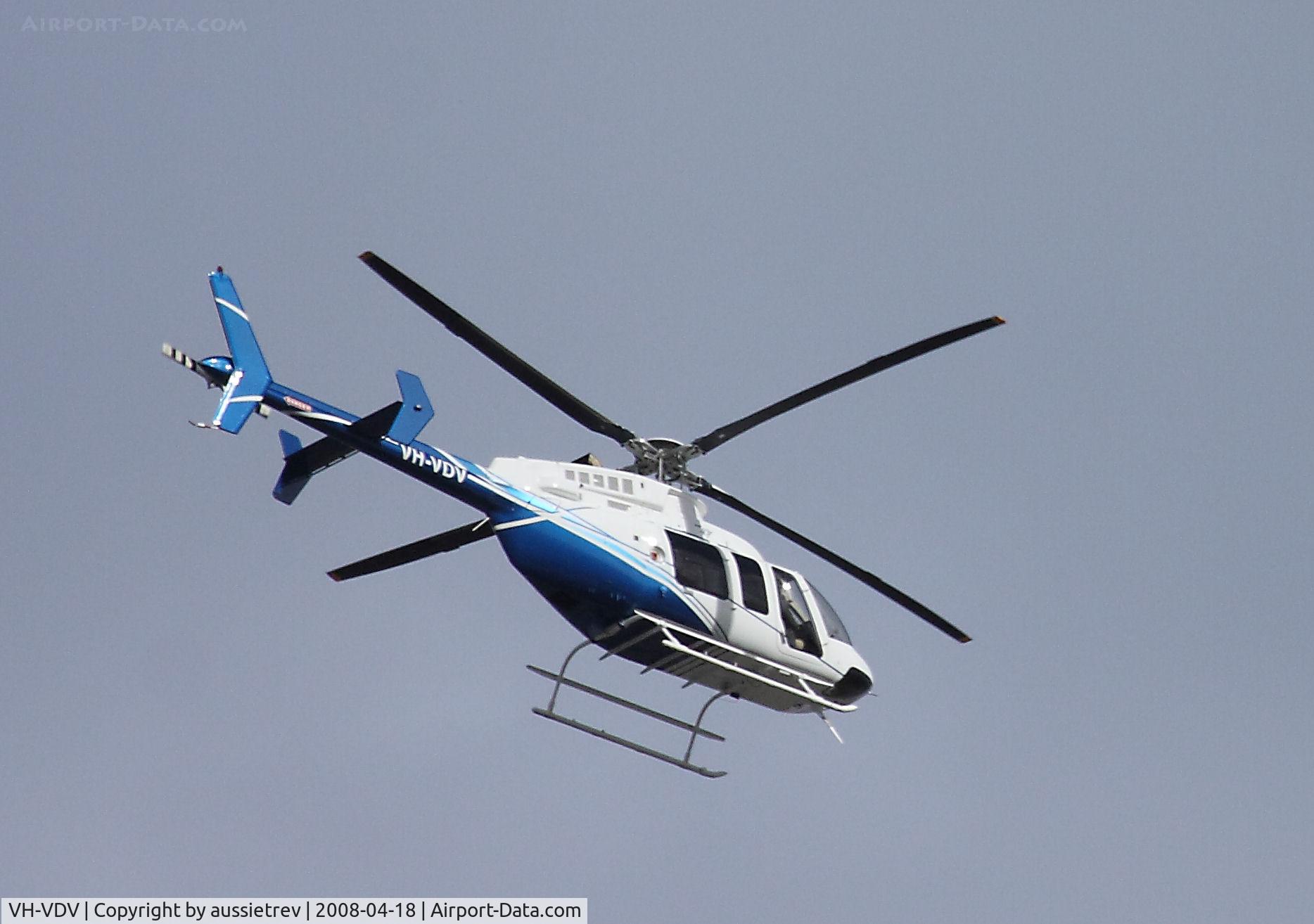 VH-VDV, Bell 407 C/N 53734, First sighting for me and a new one for the database