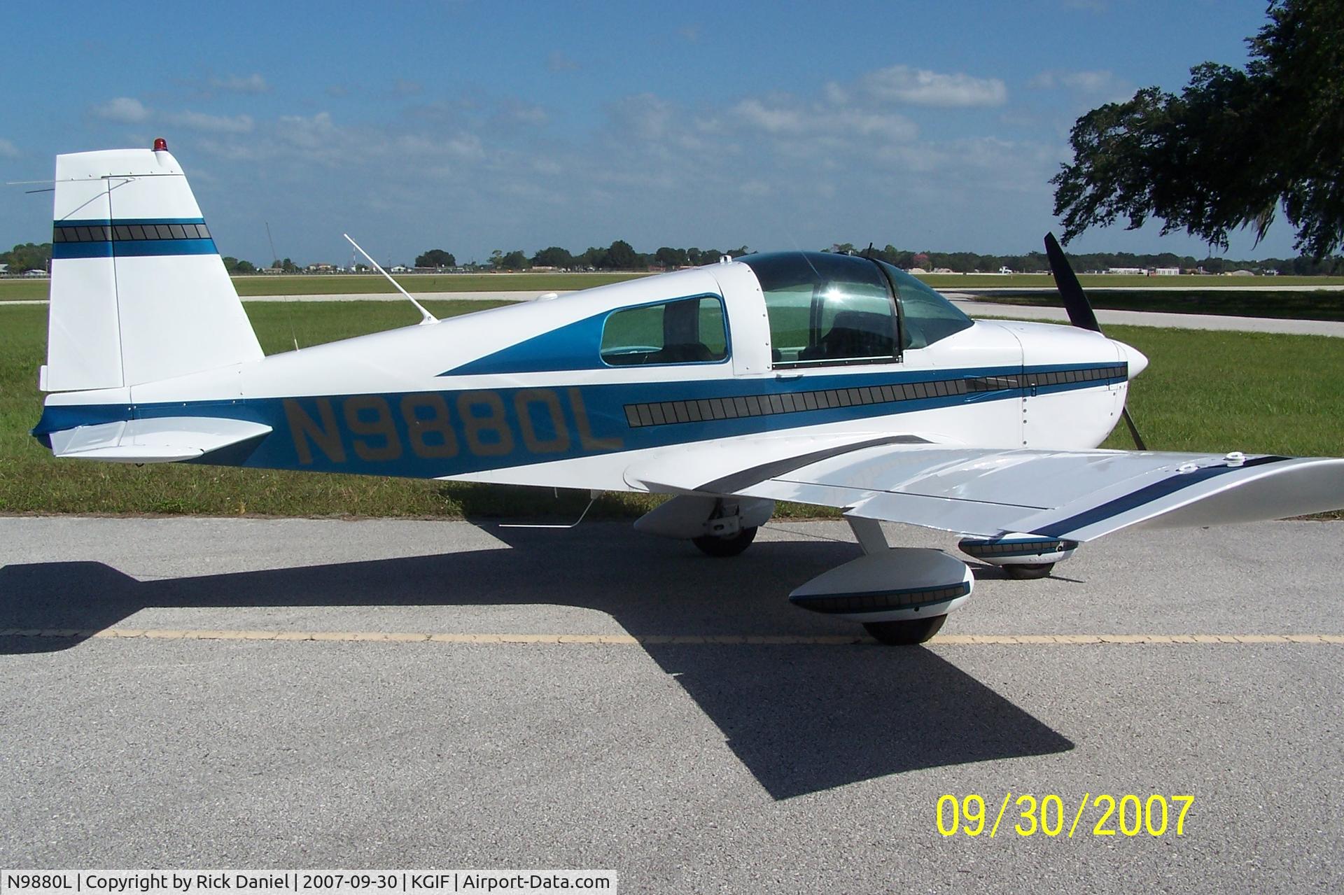 N9880L, 1974 Grumman American AA-1B Trainer C/N AA1B-0480, N9880L at Winter Haven, FL
