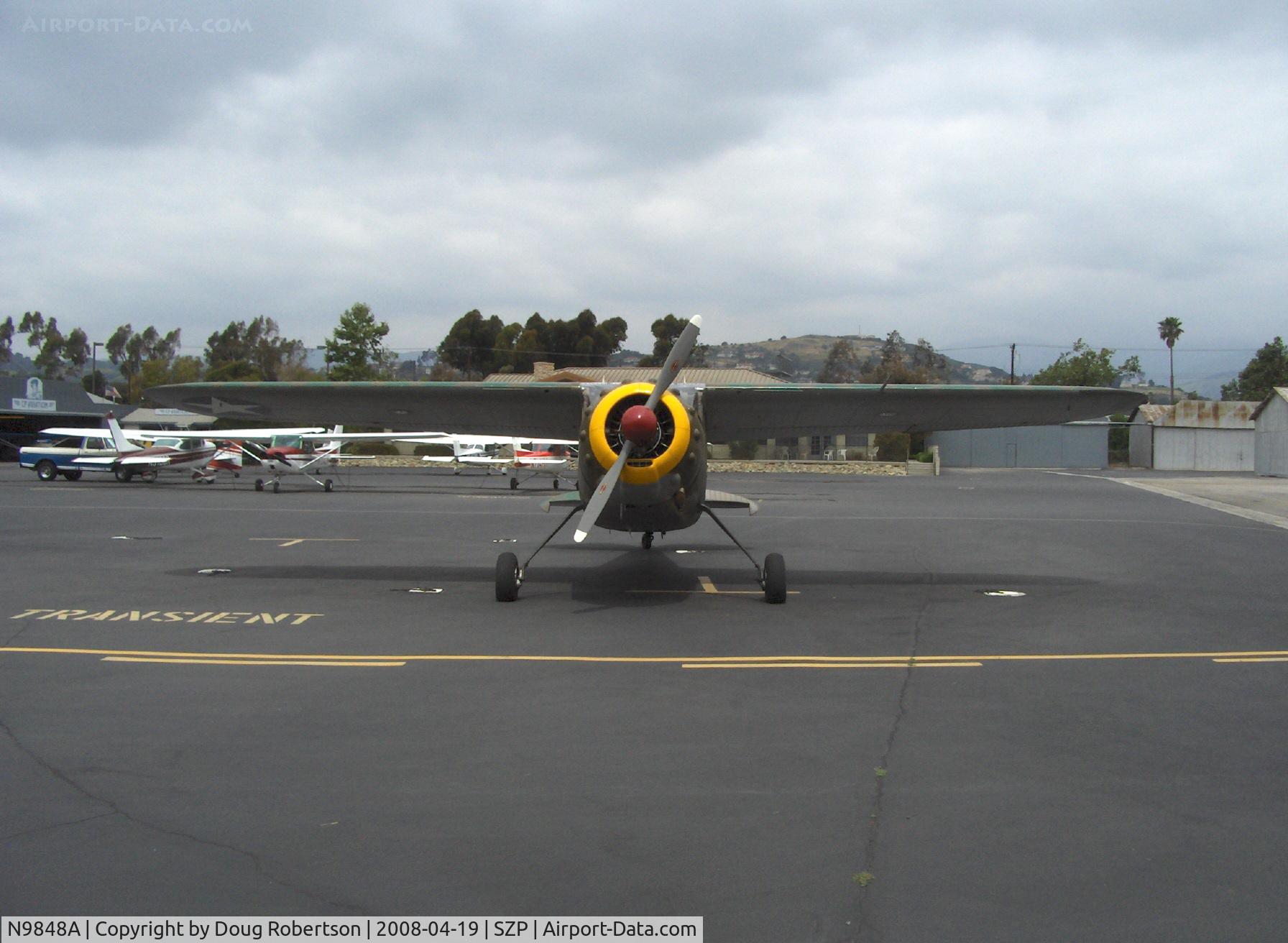 N9848A, 1950 Cessna 190 C/N 7541, 1950 Cessna 190 as US Army LC-126, Jacobs R755-A2 300 Hp radial upgrade