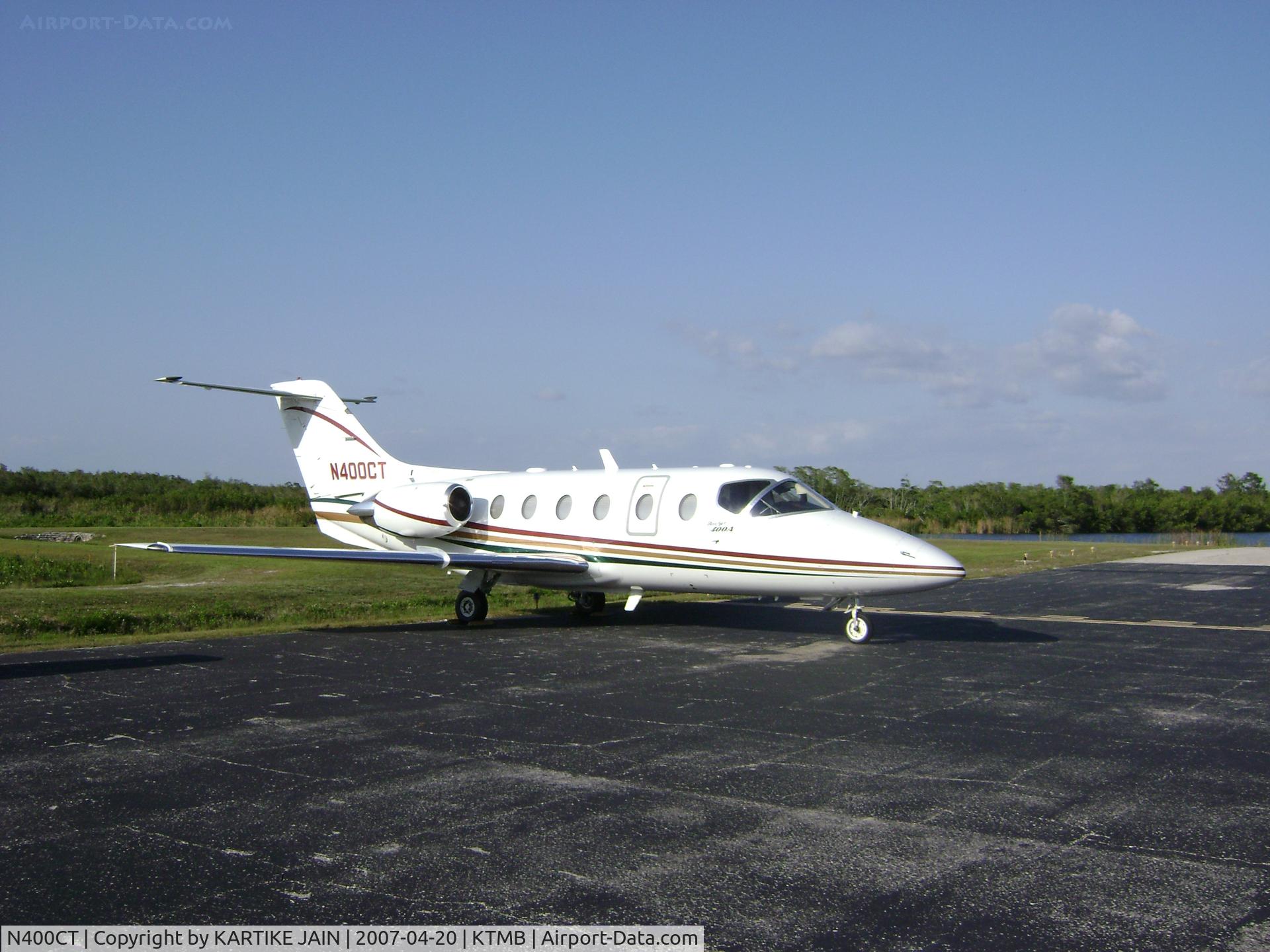 N400CT, 1998 Beechjet 400A C/N RK-179, RAYTHEON JET AT MARCO ISLAND AIRPORT