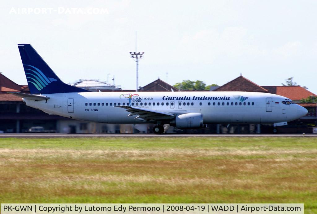 PK-GWN, 1993 Boeing 737-4U3 C/N 25716 LN:2540, Garuda