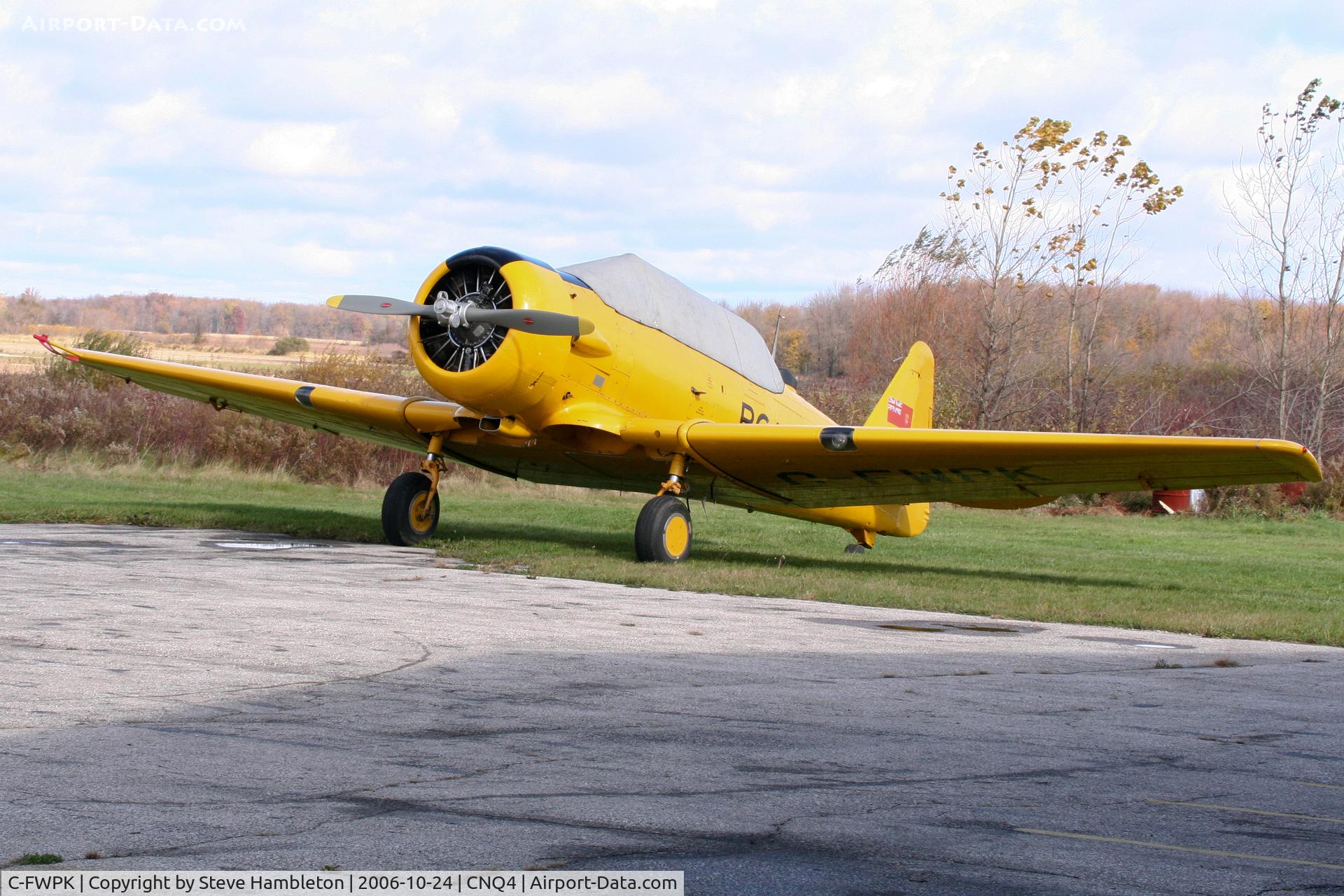C-FWPK, 1952 Canadian Car & Foundry T-6 Harvard Mk.4 C/N CCF4-33, At Tillsonburg, Ontario