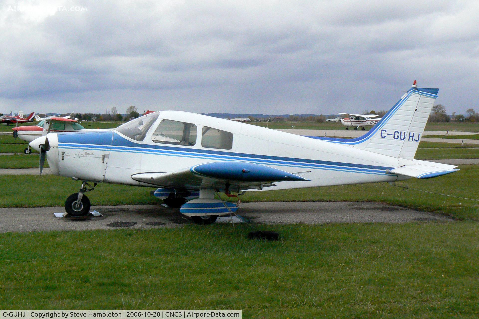 C-GUHJ, 1975 Piper PA-28-140 Cherokee Cruiser C/N 28-7525112, At Brampton, Ontario