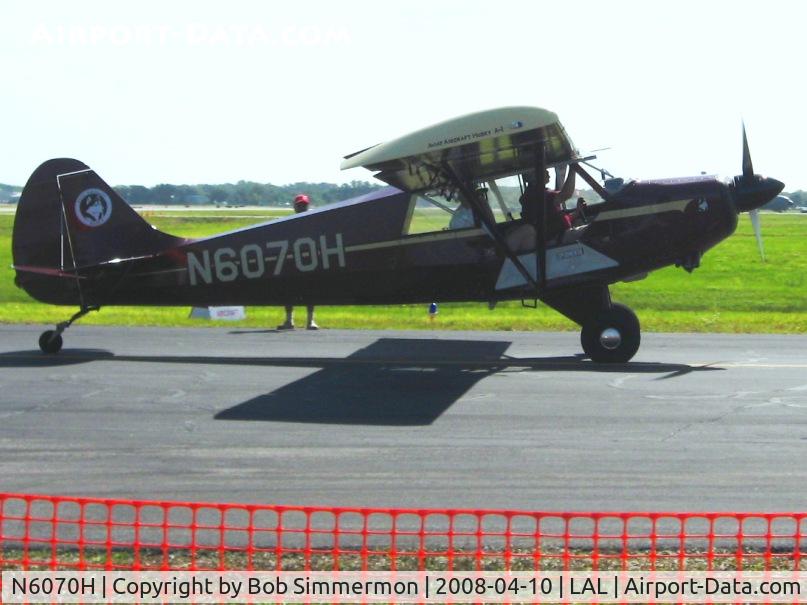 N6070H, 1986 Christen A-1 Husky C/N 1000, Arriving at Sun N Fun 2008