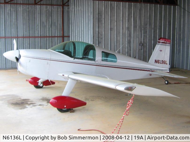 N6136L, 1970 American AA-1 Yankee C/N AA1-0336, Taildragger conversion at Jefferson, GA