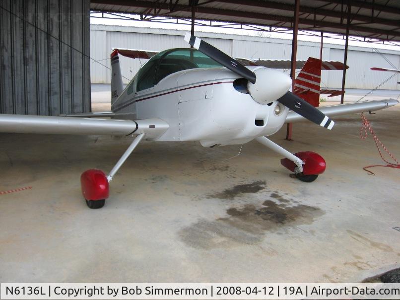 N6136L, 1970 American AA-1 Yankee C/N AA1-0336, Taildragger conversion at Jefferson, GA