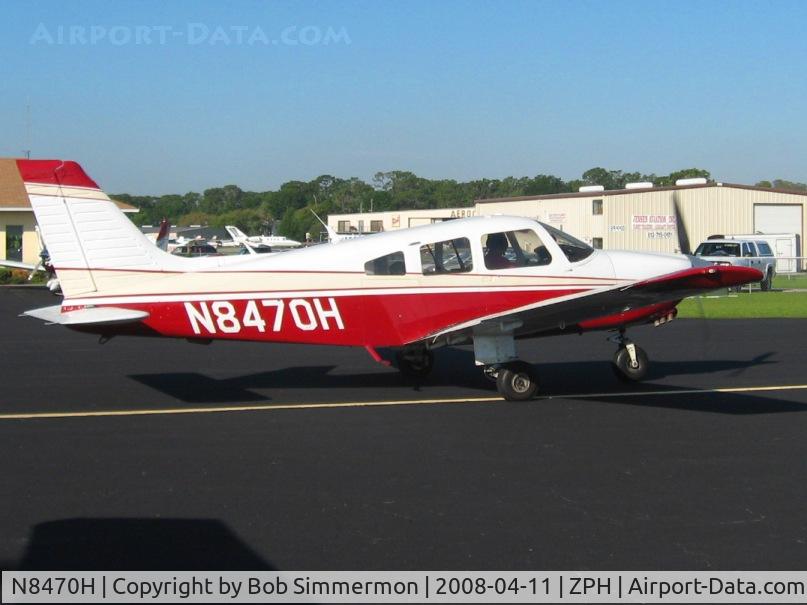 N8470H, 1981 Piper PA-28-236 Dakota C/N 28-8211018, Arriving at Zephyrhills, FL