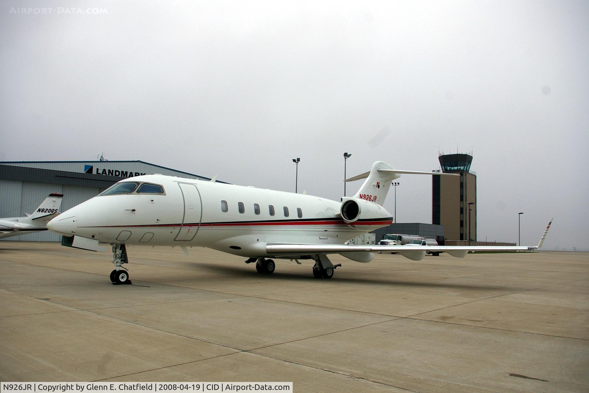 N926JR, 2006 Bombardier Challenger 300 (BD-100-1A10) C/N 20103, On the Landmark ramp.