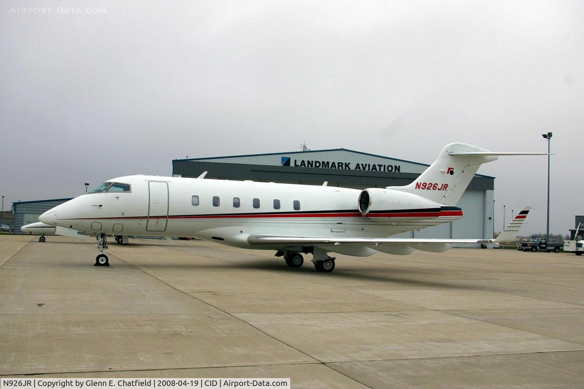 N926JR, 2006 Bombardier Challenger 300 (BD-100-1A10) C/N 20103, On the Landmark ramp.
