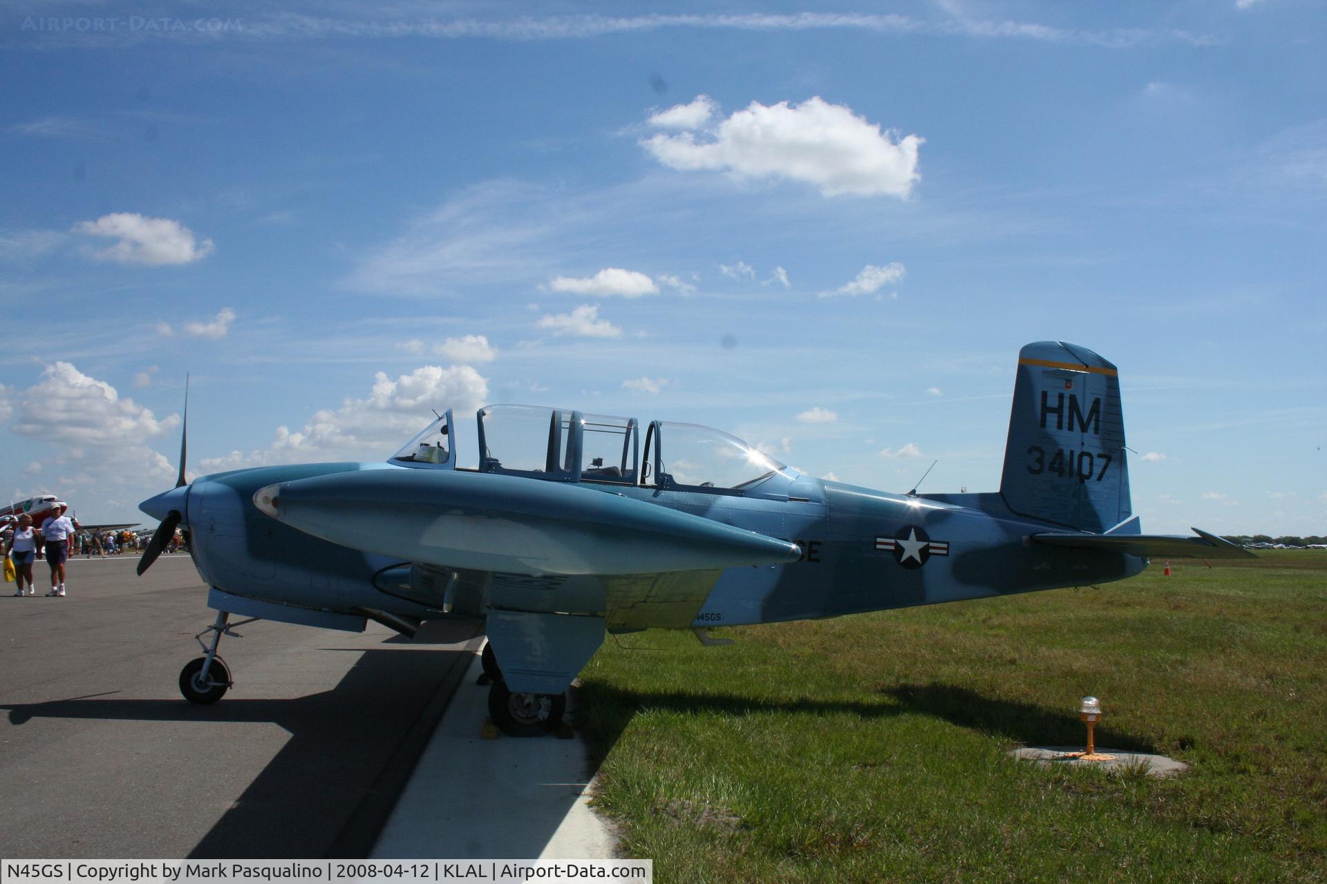 N45GS, Beech (CCF) T-34A (A45) Mentor C/N CCF34-76, Beech T-34A