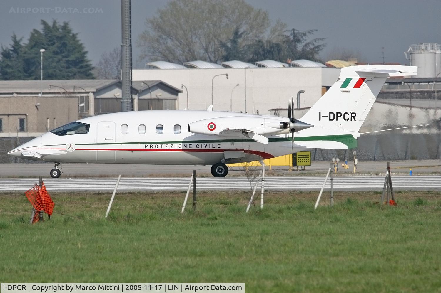 I-DPCR, 1998 Piaggio P-180AM Avanti C/N 1032, Operated by PROTEZIONE CIVILE