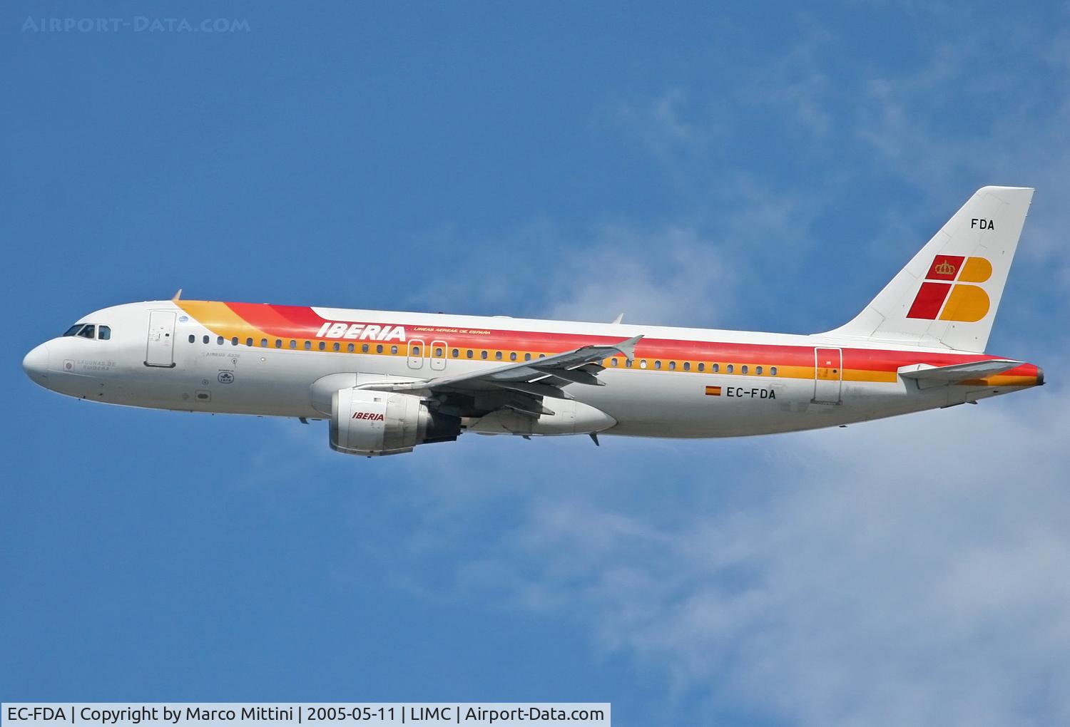 EC-FDA, 1991 Airbus A320-211 C/N 176, Departing from Milano Malpensa