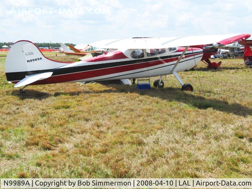 N9989A, 1950 Cessna 170A C/N 19424, Sun N Fun 2008