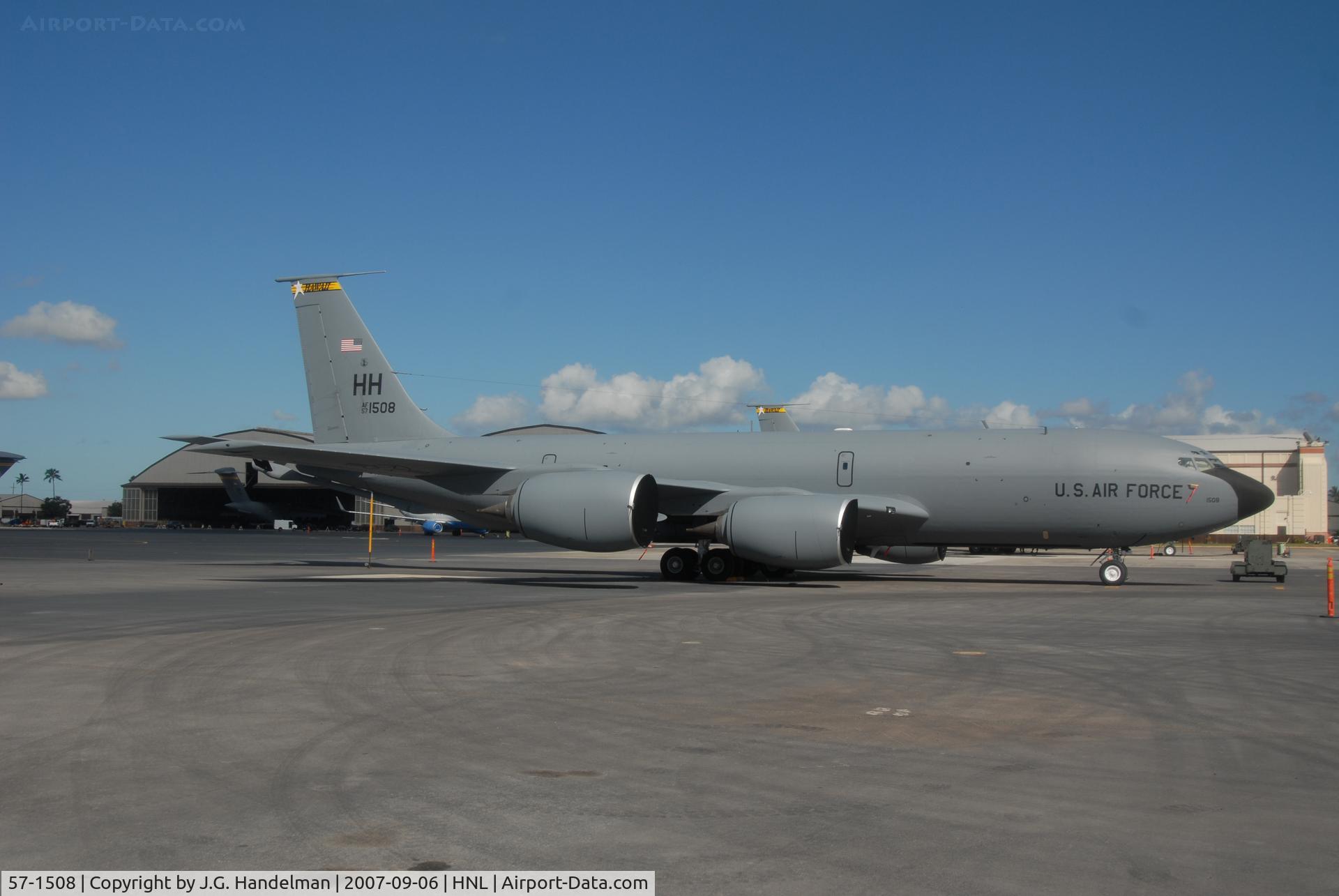 57-1508, 1957 Boeing KC-135R Stratotanker C/N 17579, KC-135R at Hickam AFB HI