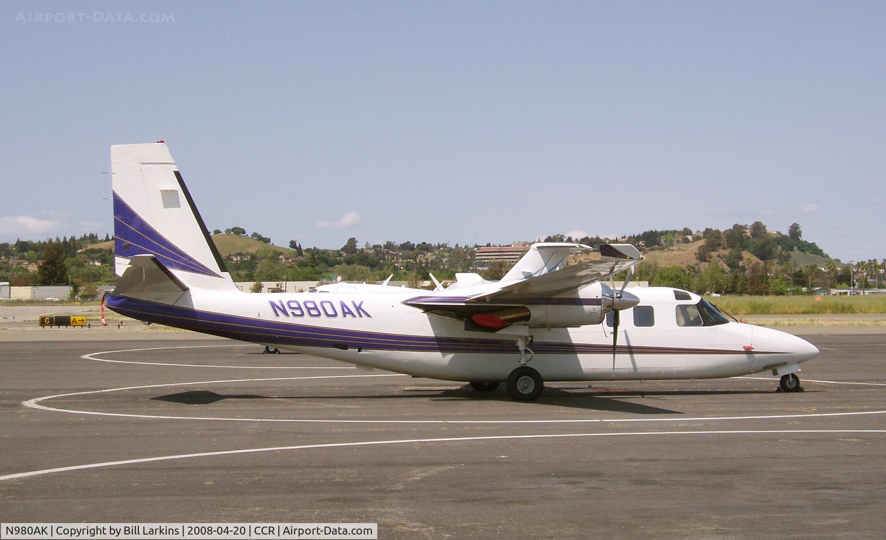 N980AK, 1980 Rockwell International 690C Turbo Commander C/N 11636, Right side view