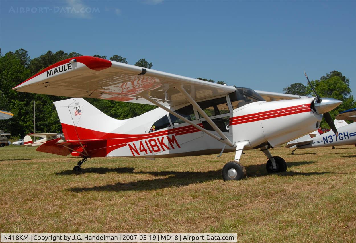 N418KM, 2002 Maule M-7-235C Orion C/N 25075C, Maule at Horn Point Antique Fly In