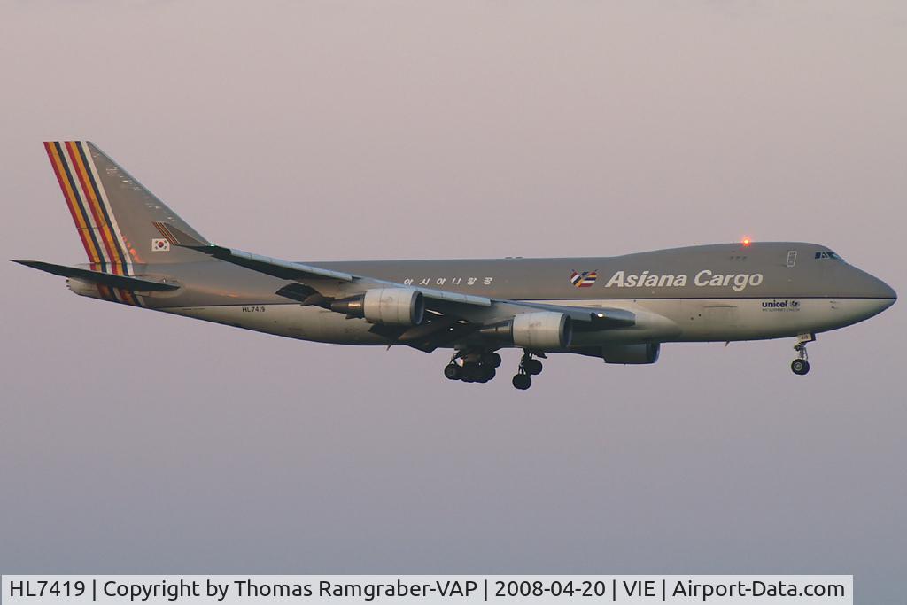 HL7419, 1994 Boeing 747-48EF (SCD) C/N 25781, Asiana Airlines Boeing 747-400