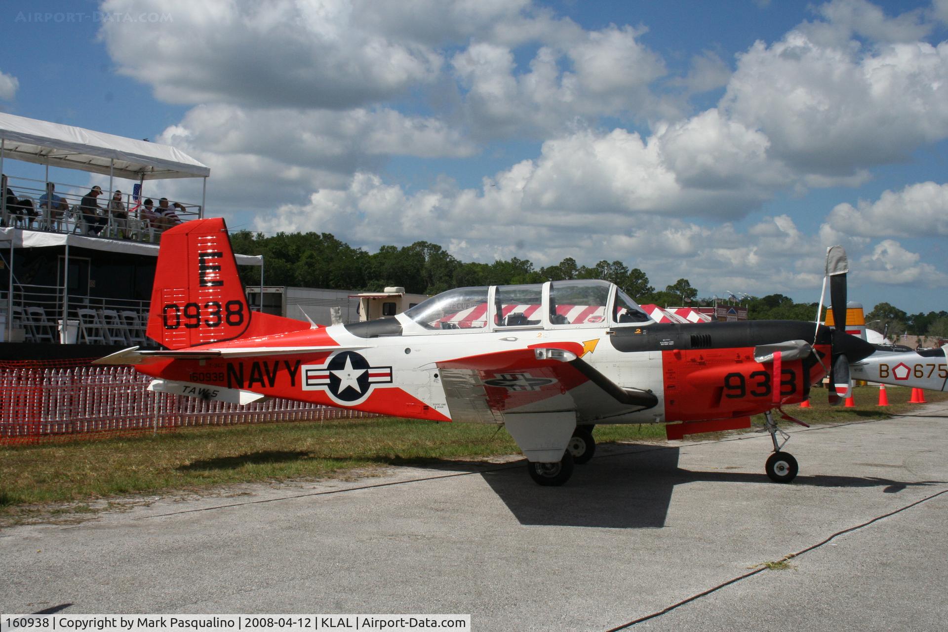 160938, Beech T-34C Turbo Mentor C/N GL-124, Beech T-34C