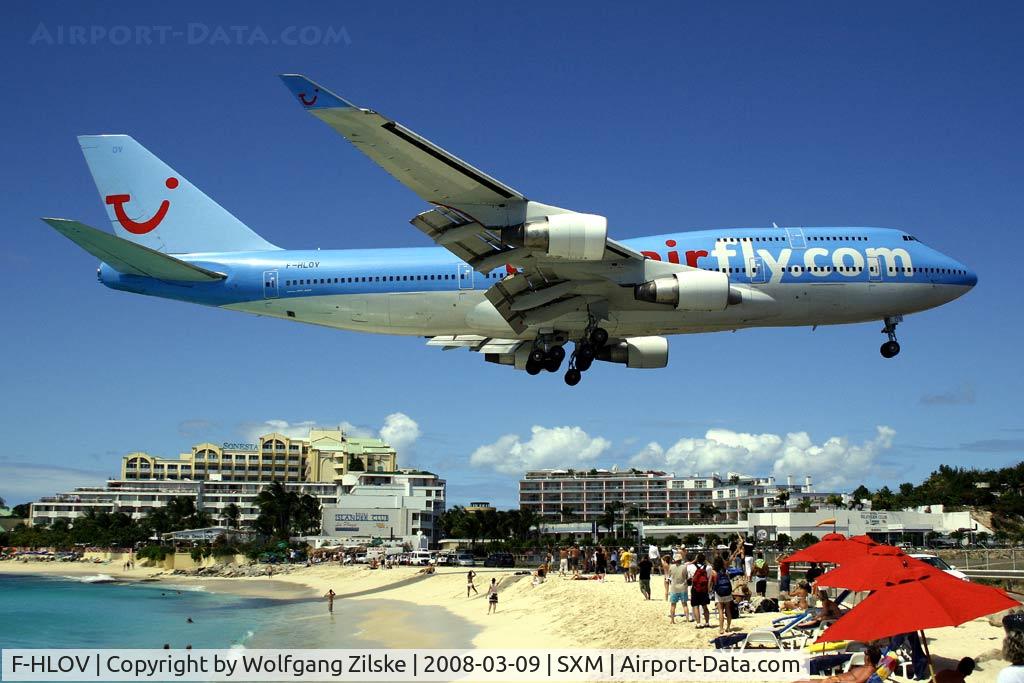 F-HLOV, 1992 Boeing 747-422 C/N 25379, visitor