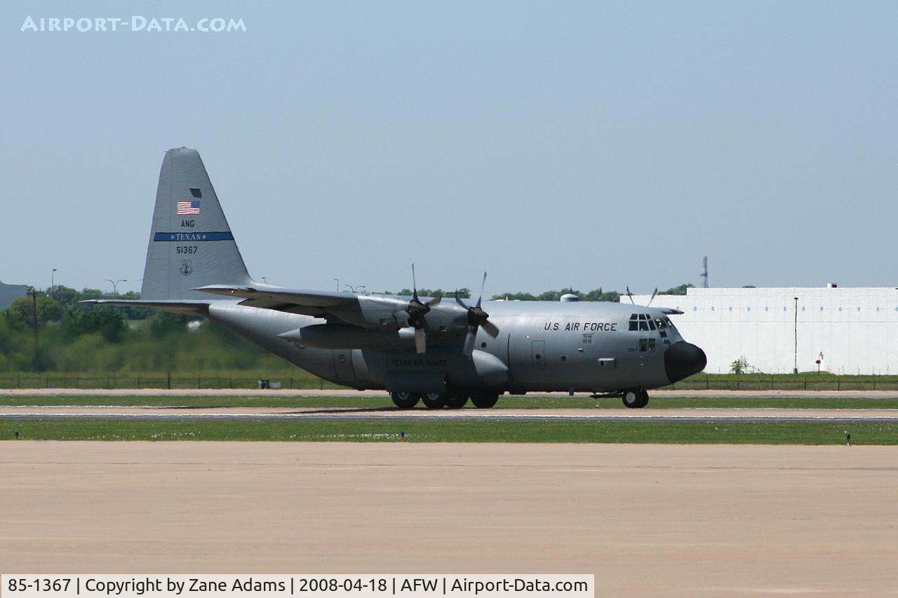 85-1367, 1985 Lockheed C-130H Hercules C/N 382-5082, At Alliance - Ft Worth