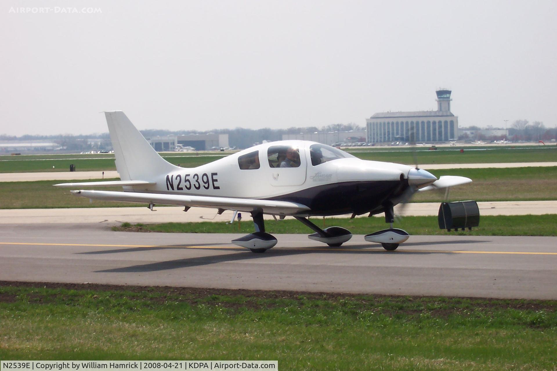 N2539E, 2005 Lancair LC42-550FG C/N 42078, Sitting outside the Pilot Shop