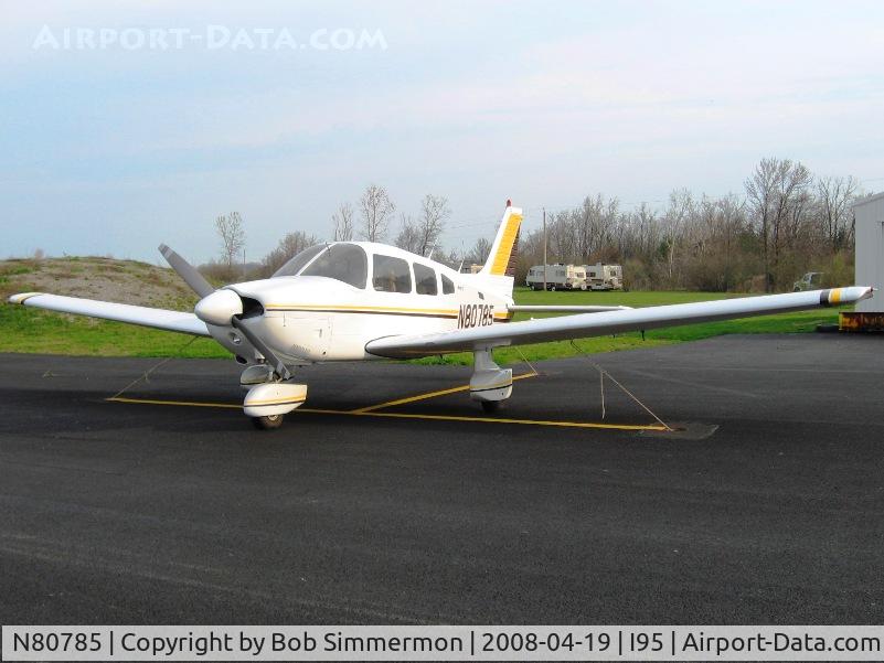N80785, 1979 Piper PA-28-181 C/N 28-8090077, On the ramp at Kenton, OH