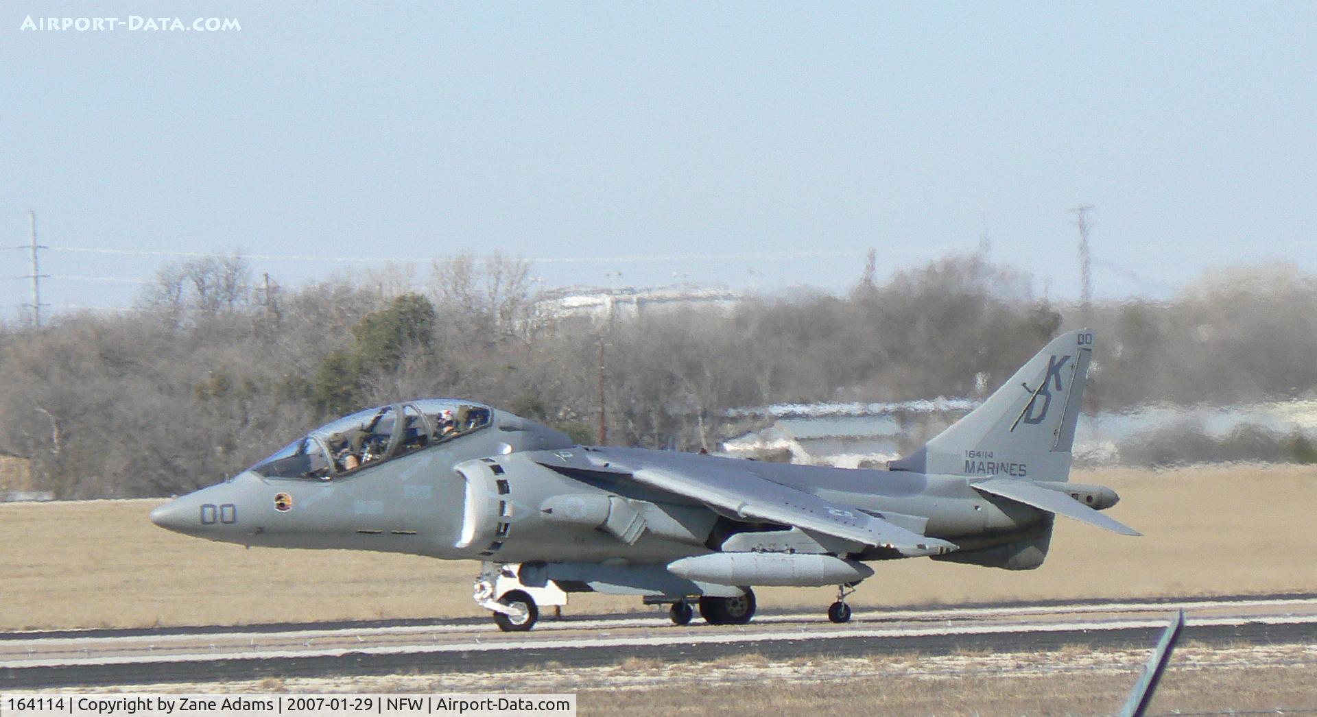 164114, McDonnell Douglas TAV-8B Harrier II C/N T017, Harrier at Carswell