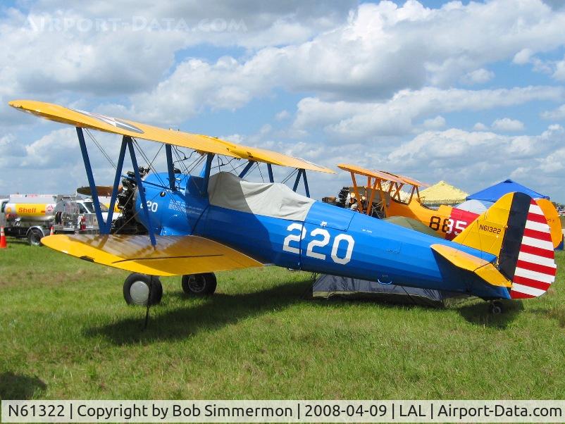 N61322, 1941 Boeing A75N1(PT17) C/N 75-1635, Sun N Fun 2008