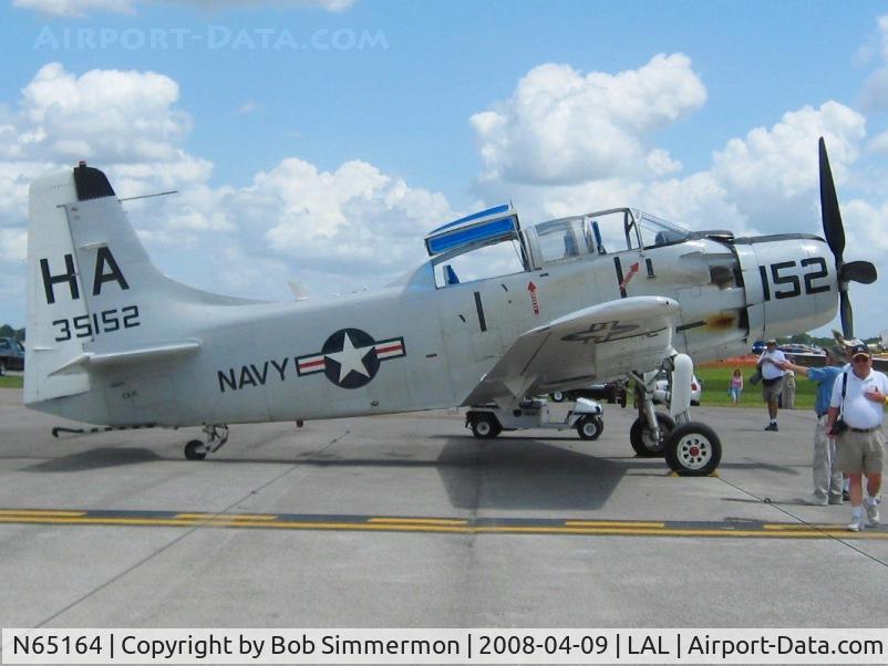 N65164, 1955 Douglas EA-1E Skyraider AD-5W C/N 55-471DH, Sun N Fun 2008