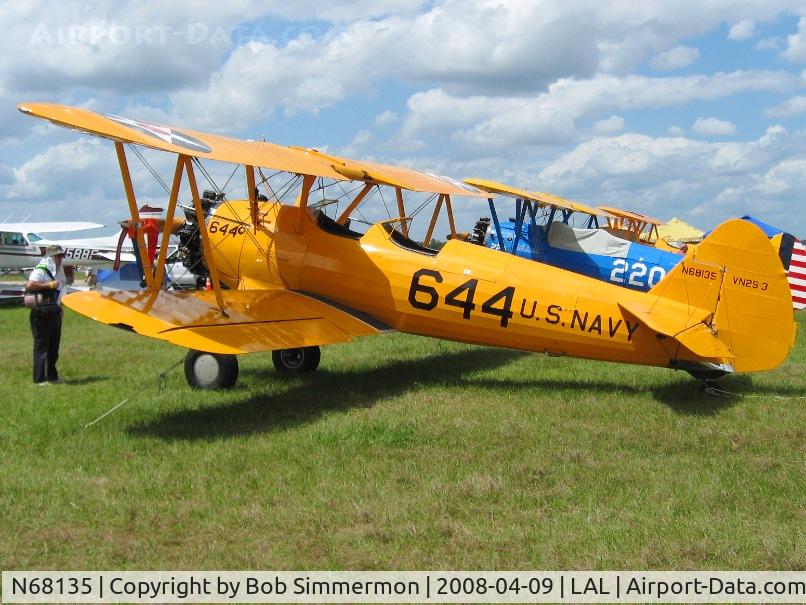 N68135, 1943 Boeing B75N1 C/N 75-7145, Sun N Fun 2008