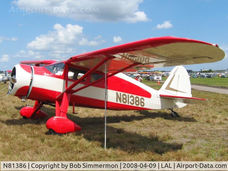 N81386, 1946 Fairchild 24W-46 C/N W46286, Sun N Fun 2008