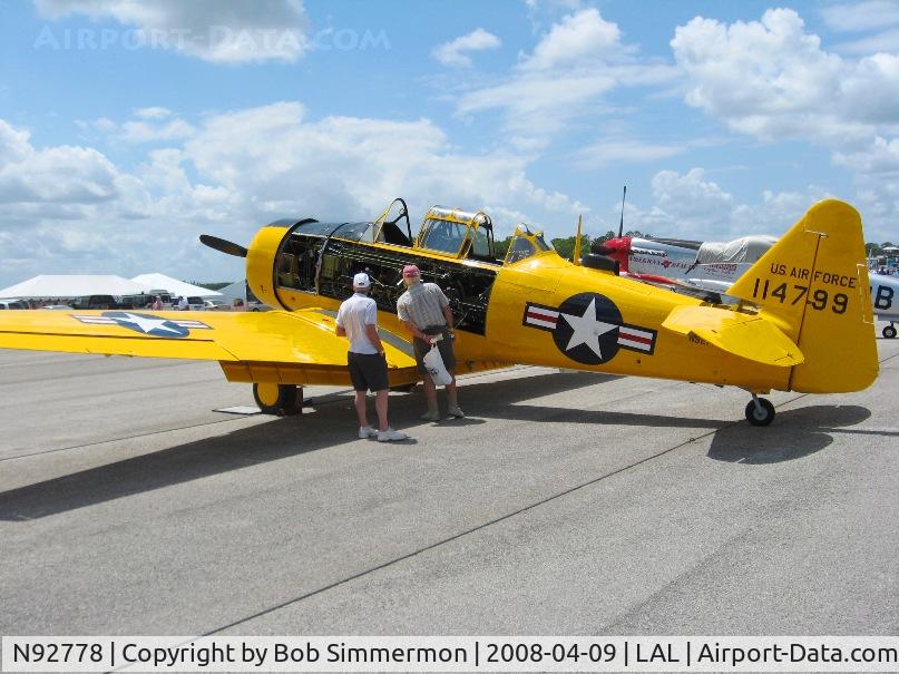 N92778, North American AT-6G Texan C/N 182-486 (51-14799), Sun N Fun 2008