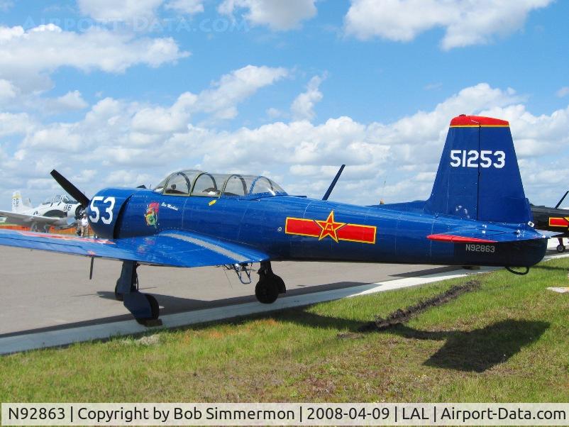 N92863, 1972 Nanchang CJ-6A C/N 2851253, Sun N Fun 2008