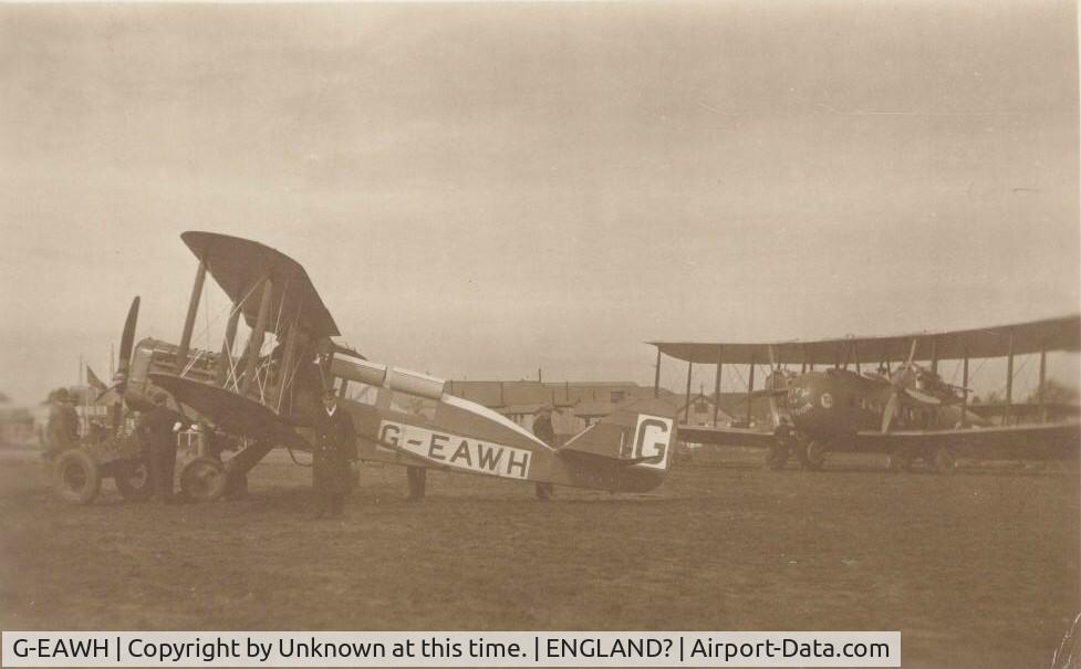 G-EAWH, Airco DH4A C/N F5764, Picture of a Great Uncle of mine.